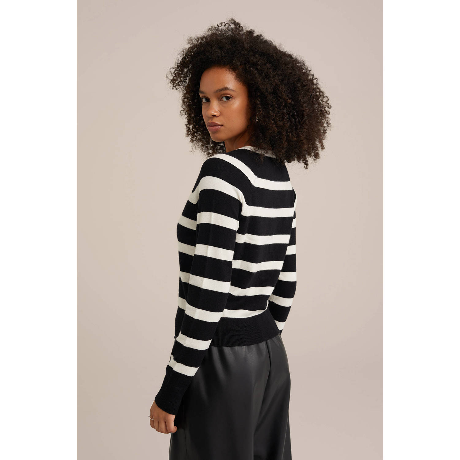 WE Fashion gebreid vest zwart