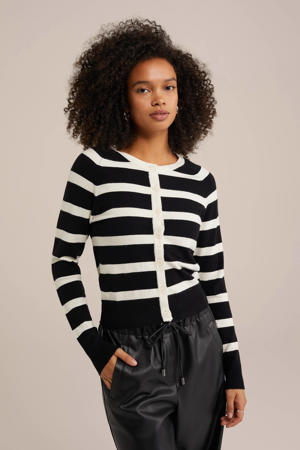 gebreid vest zwart