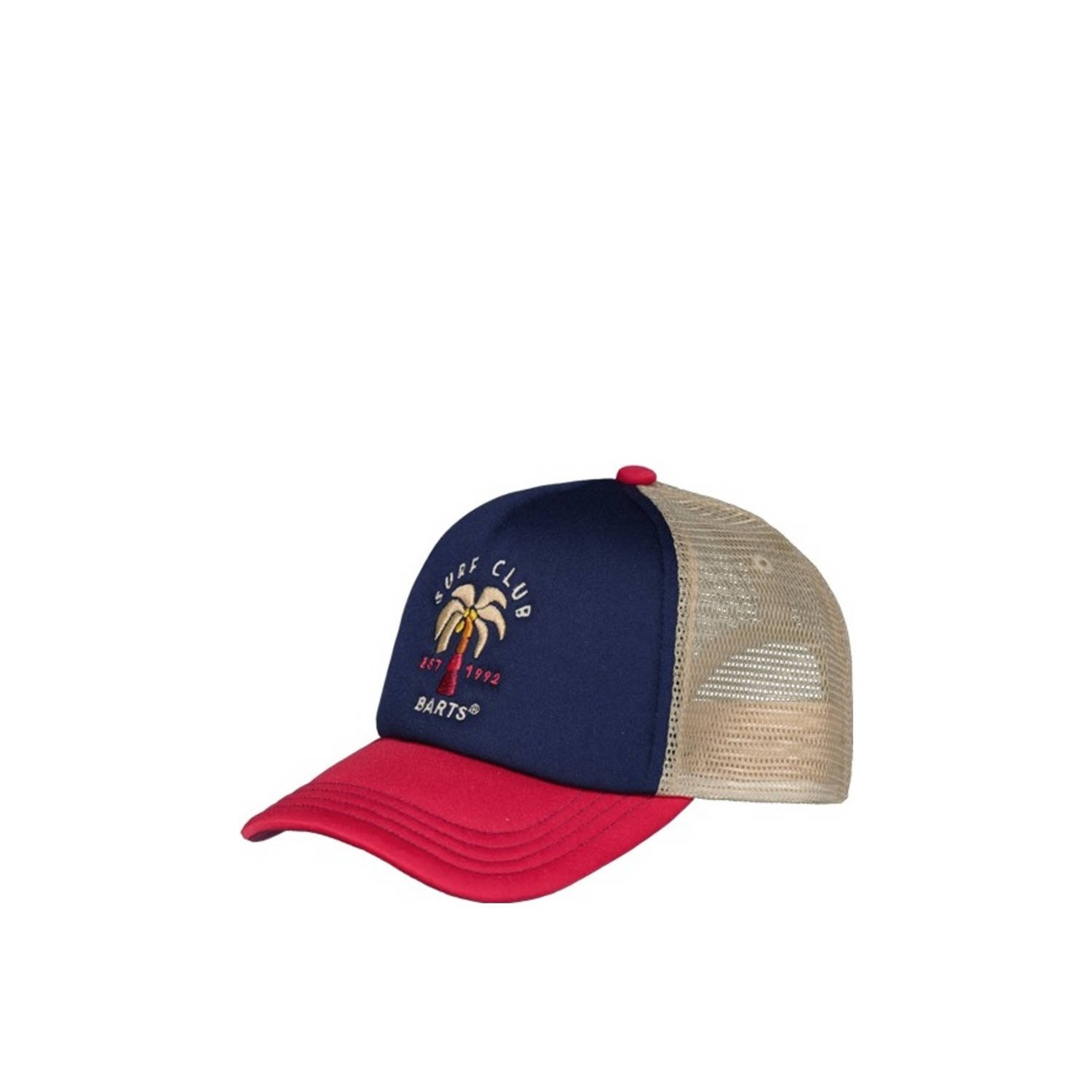 Barts pet Surfie donkerblauw beige rood