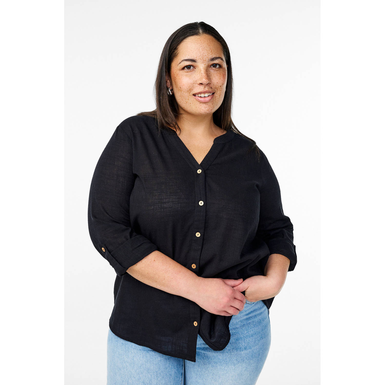 Zizzi blouse zwart