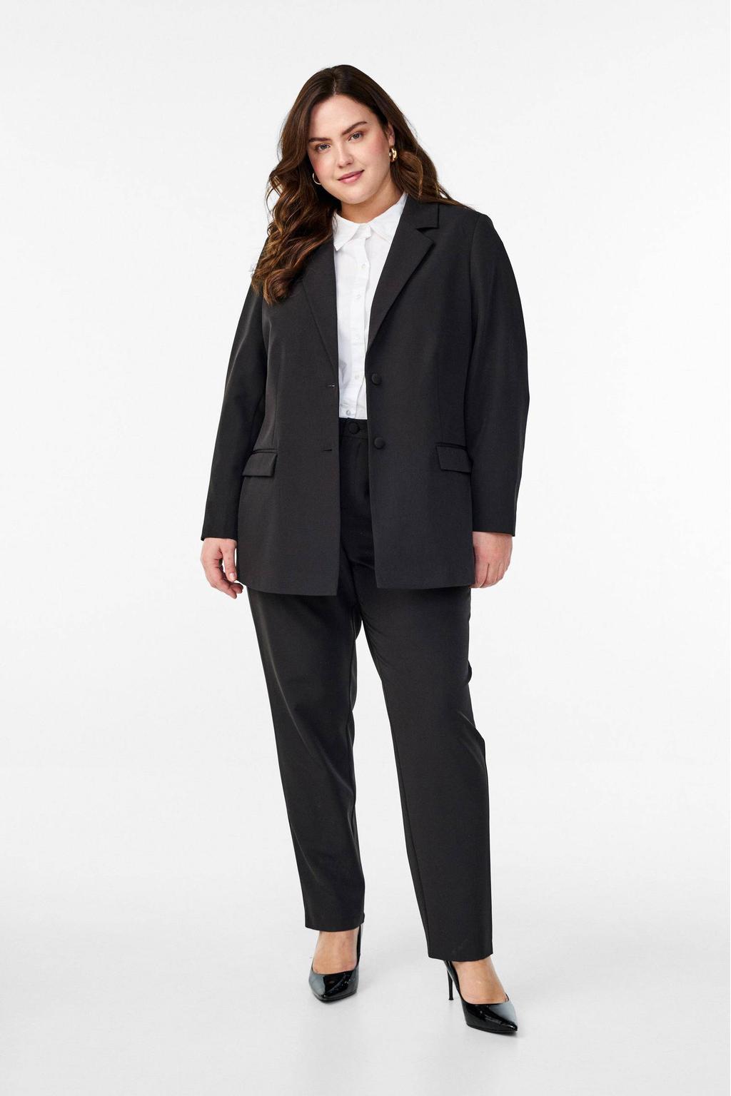 Zizzi regular blazer zwart