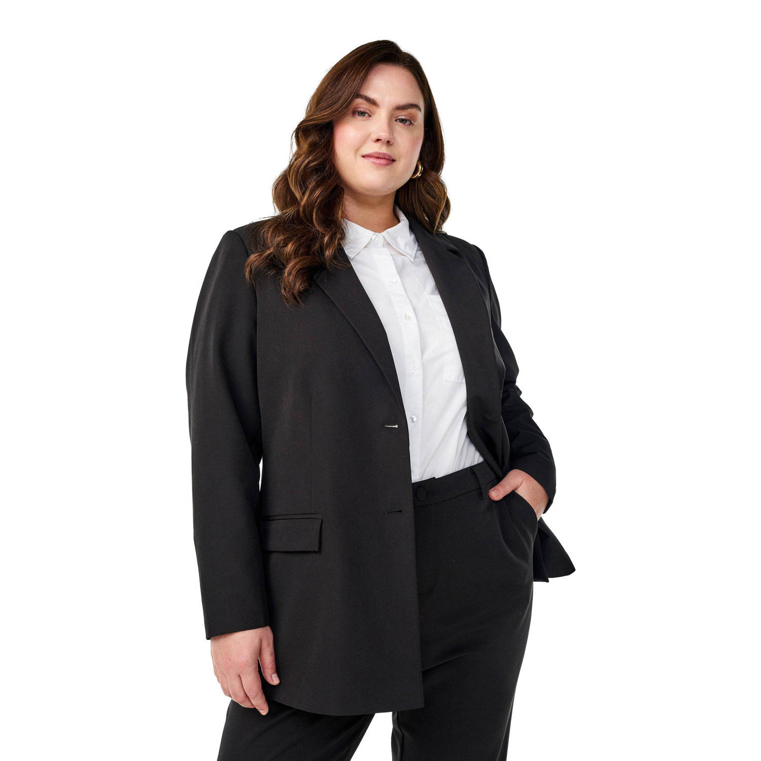 Zizzi regular blazer zwart