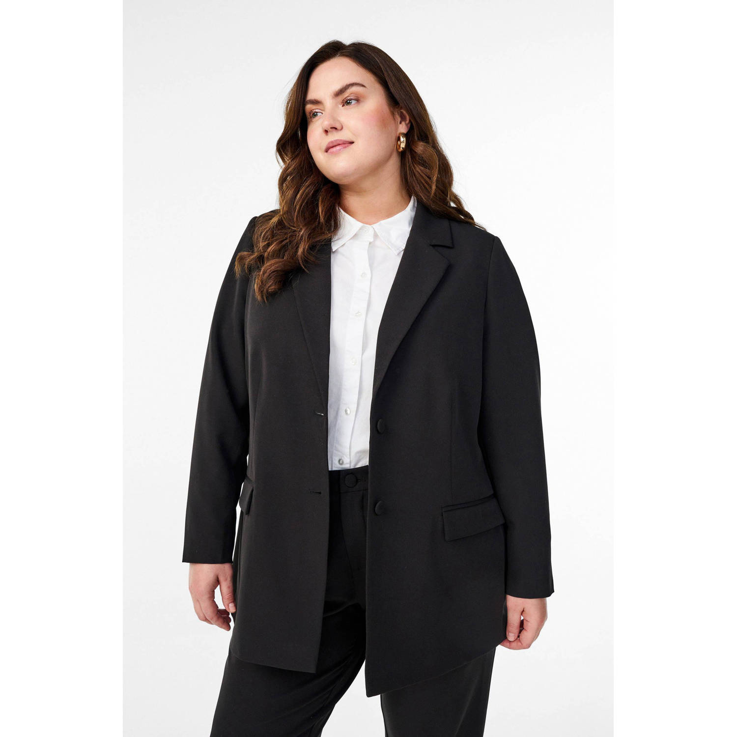 Zizzi regular blazer zwart