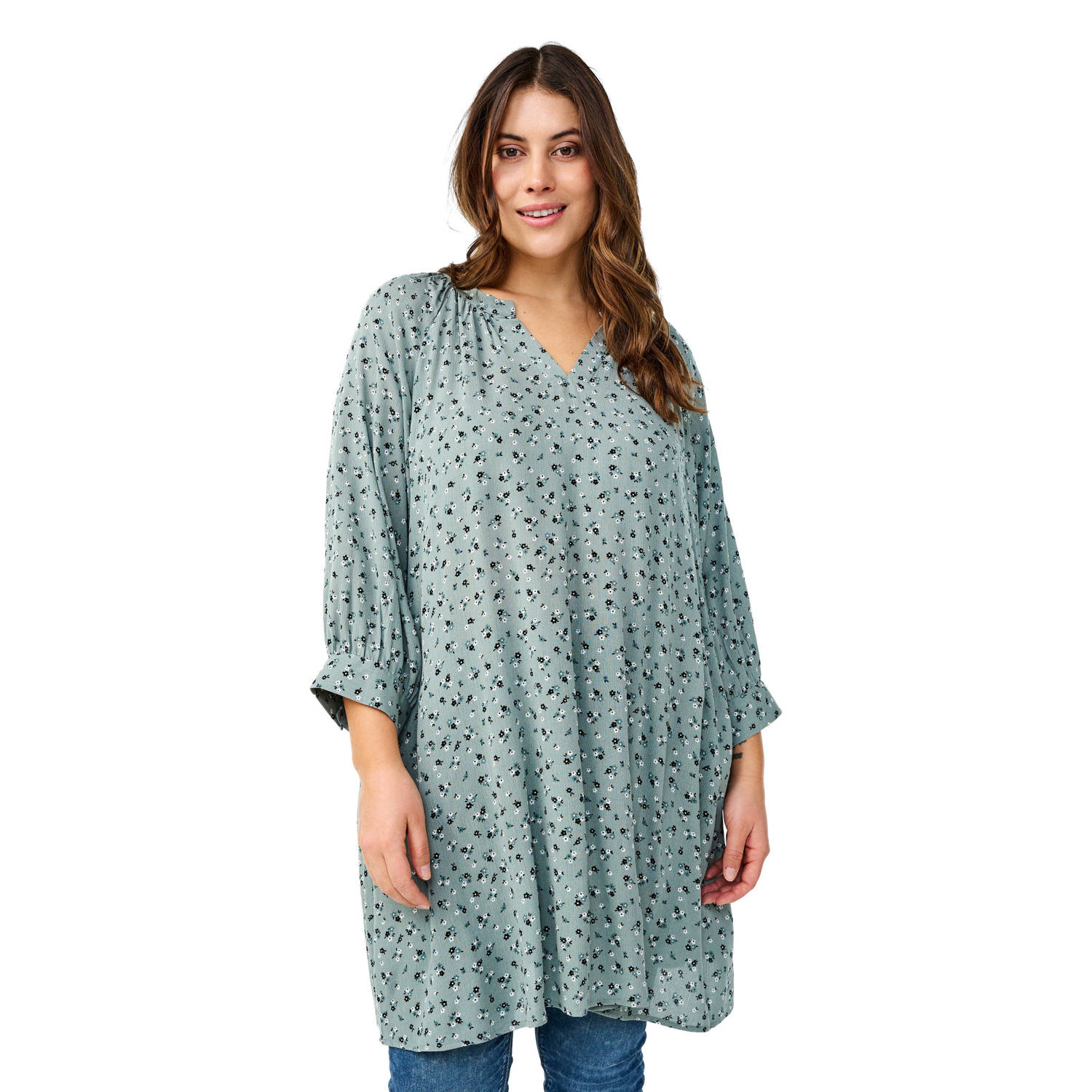Zizzi tuniek grijsgroen