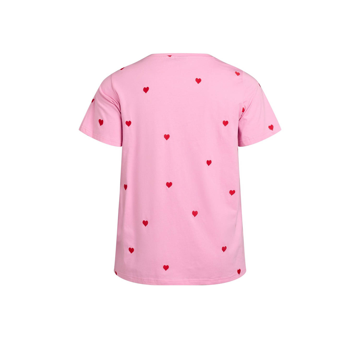 Zizzi T-shirt lichtroze