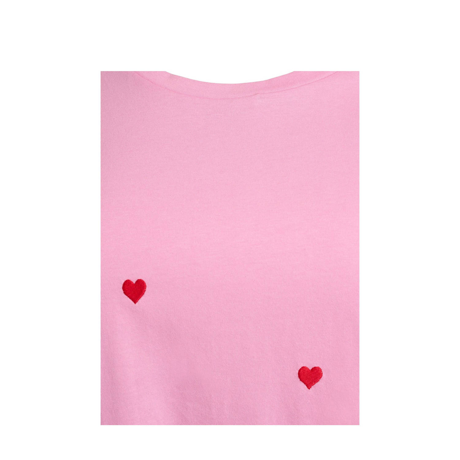 Zizzi T-shirt lichtroze