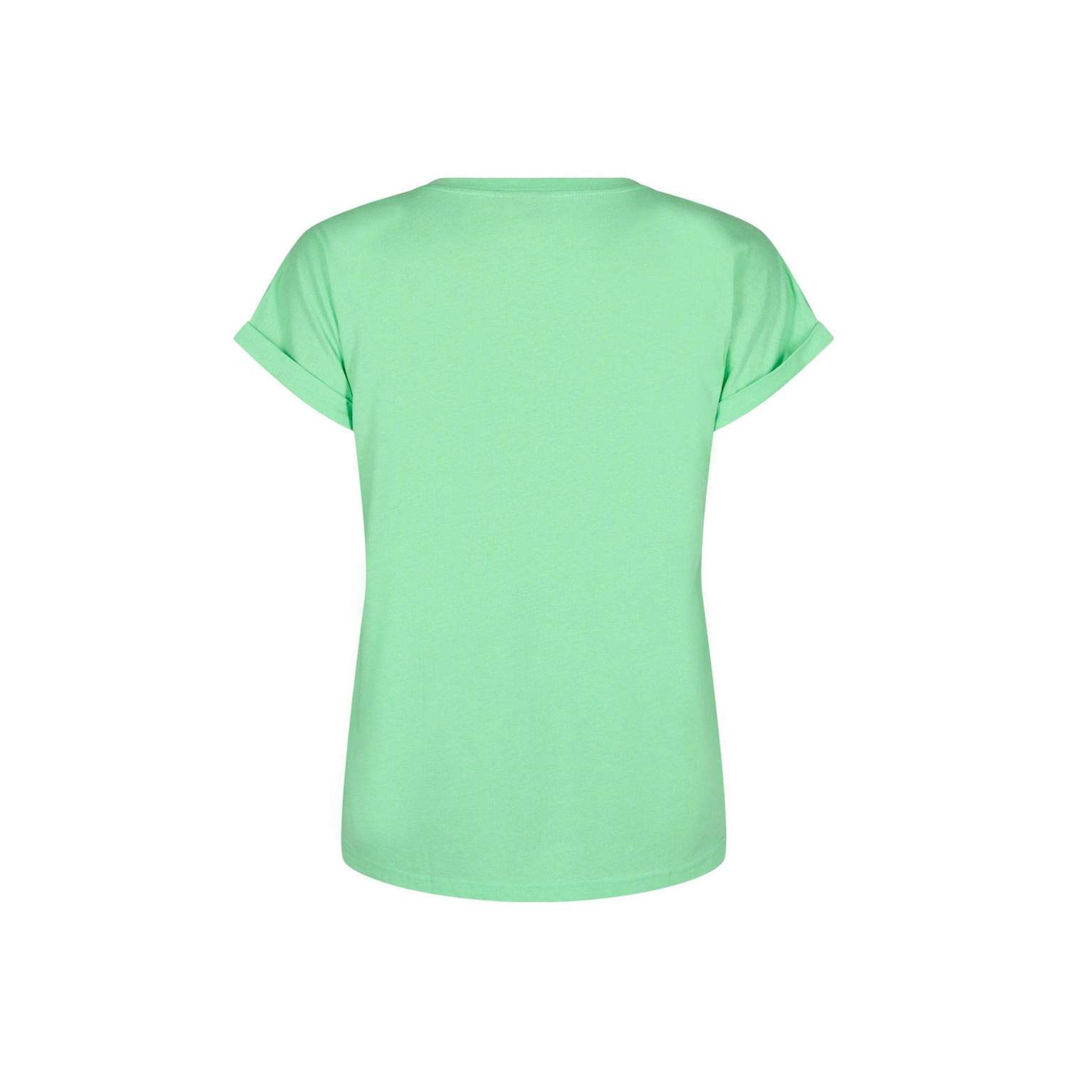 Zizzi T-shirt lichtgroen