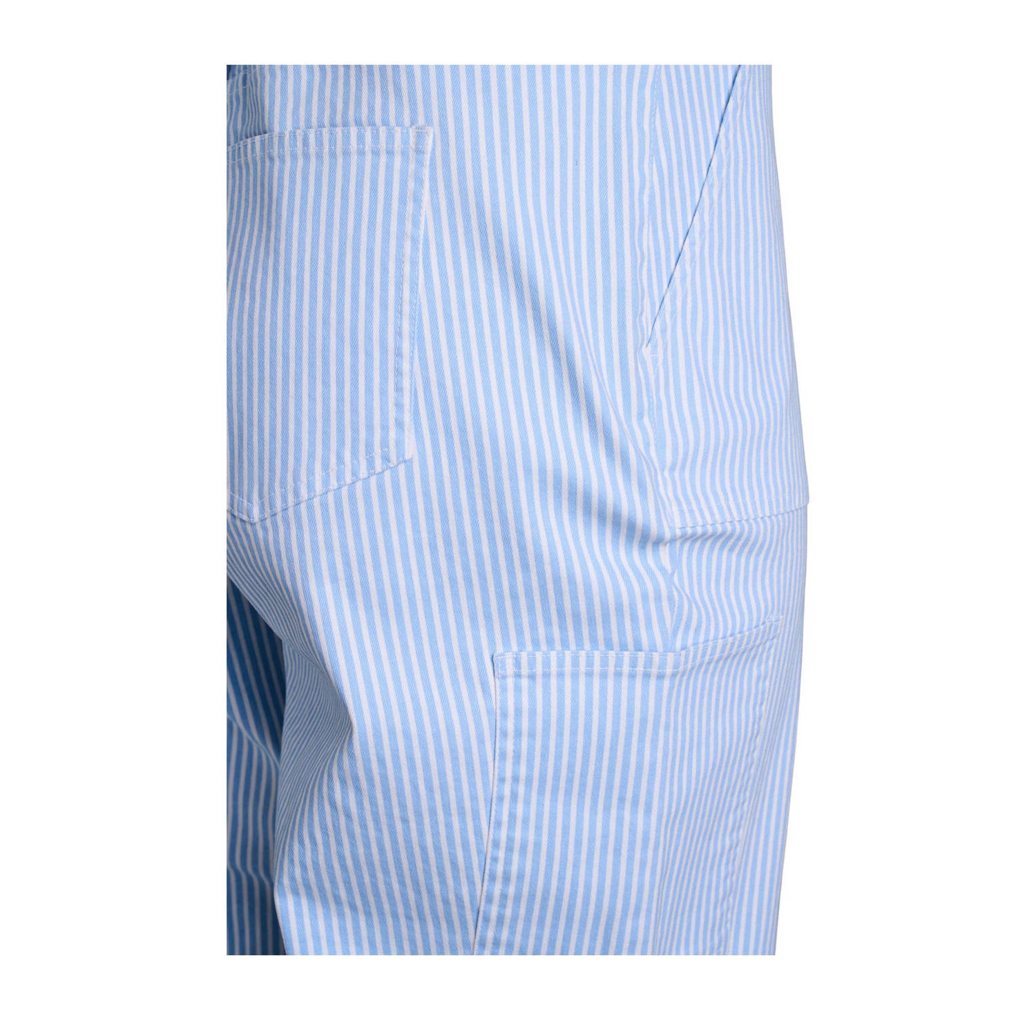 Zizzi wide leg high waist broek blauw