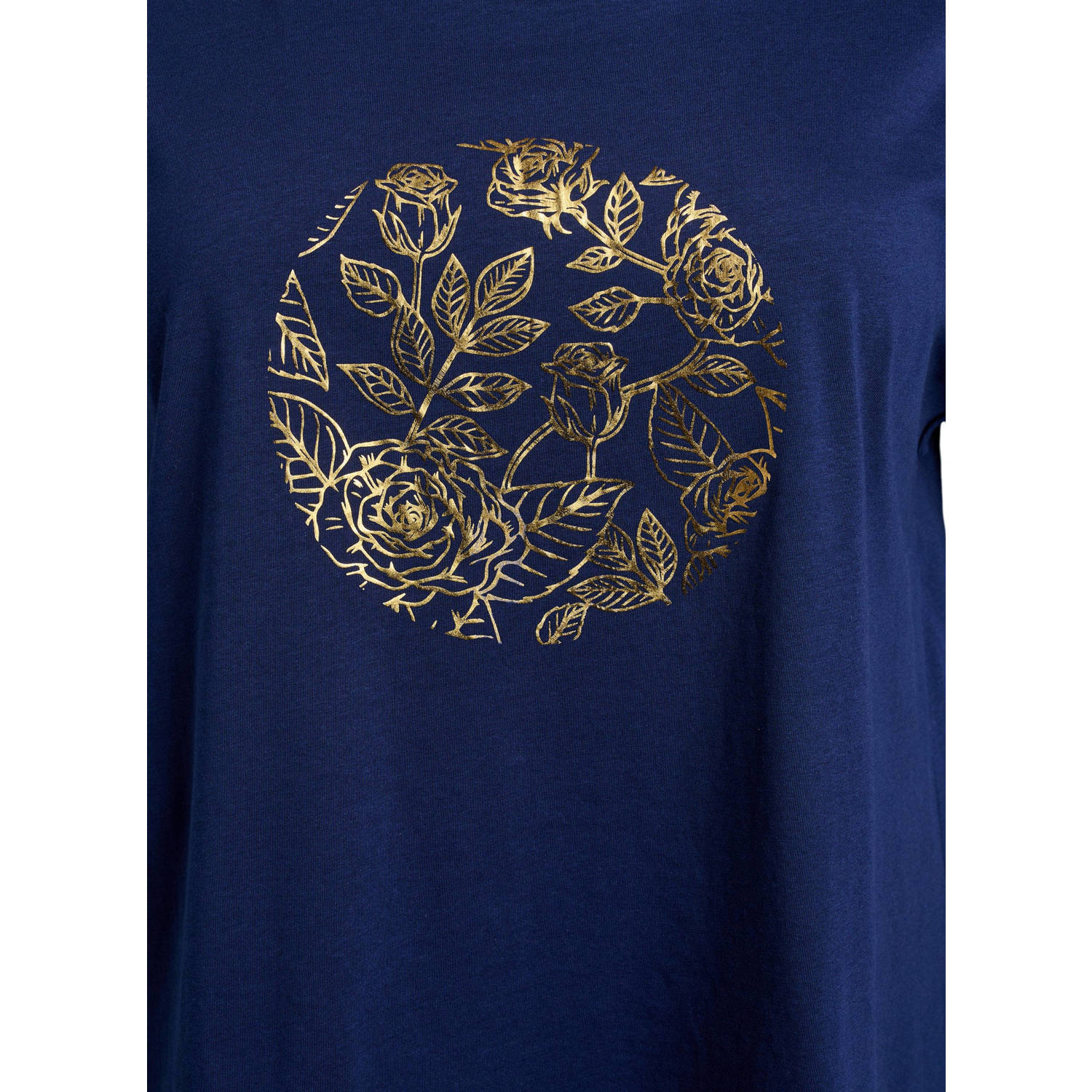 Zizzi T-shirt donkerblauw