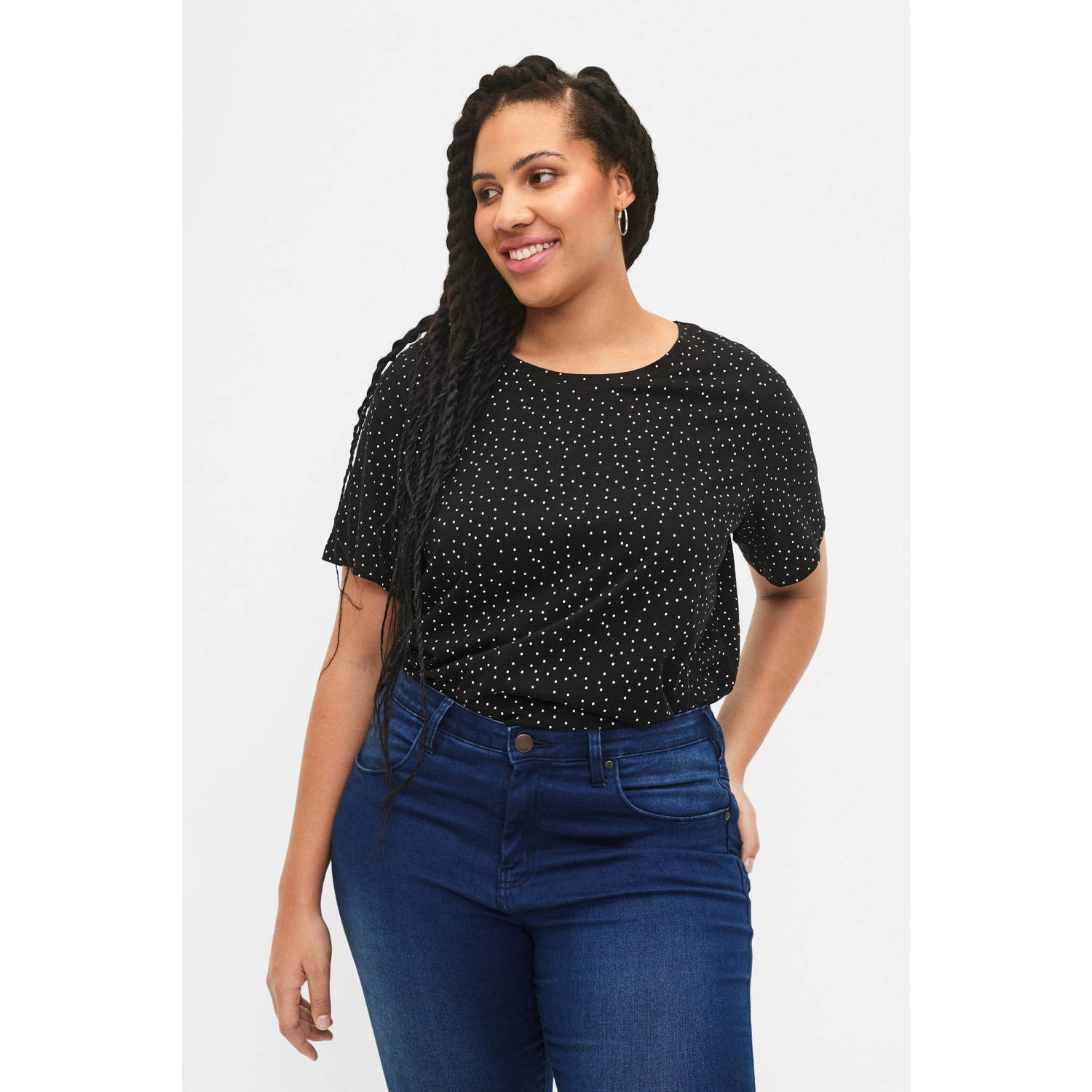 Zizzi T-shirt zwart