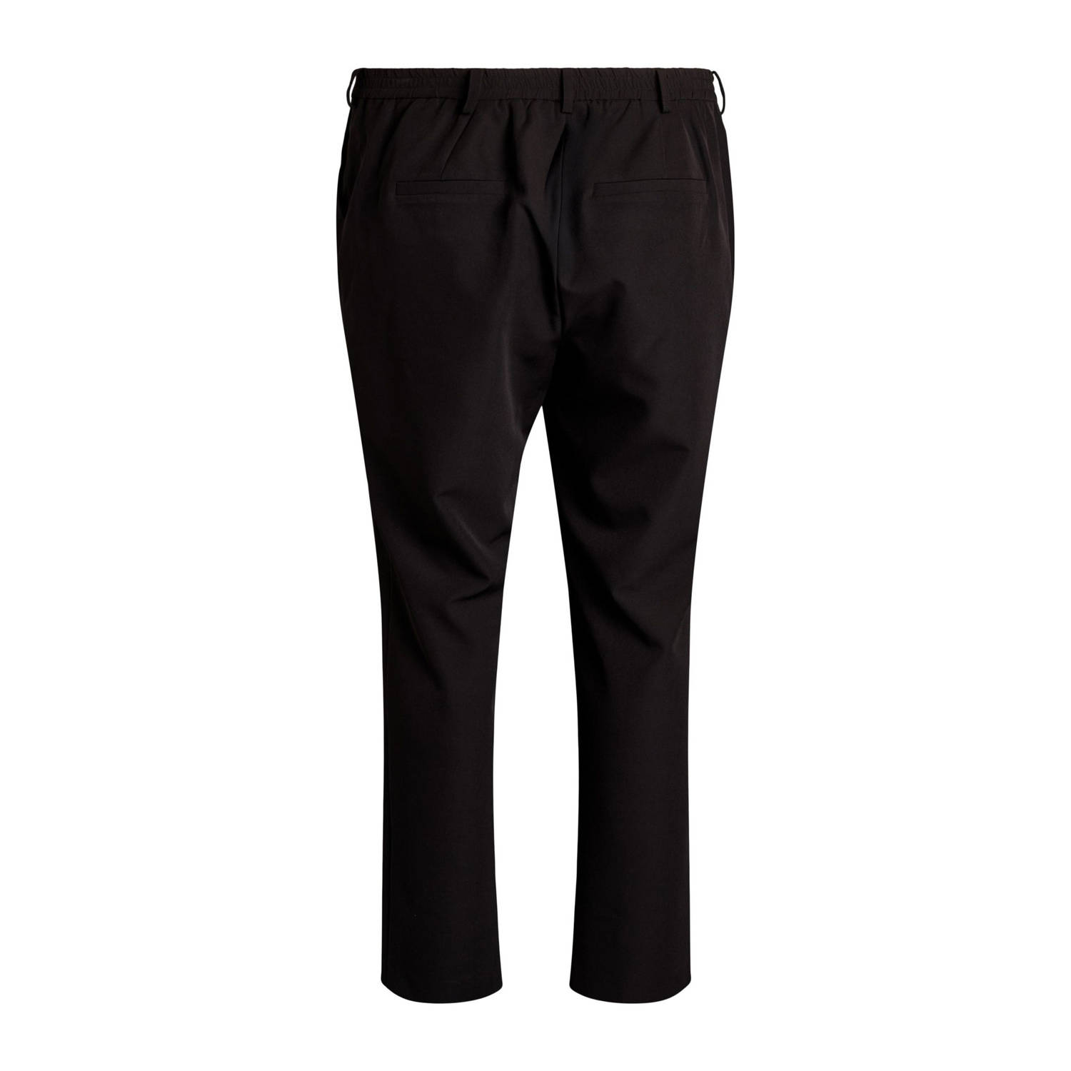 Zizzi straight regular waist broek zwart