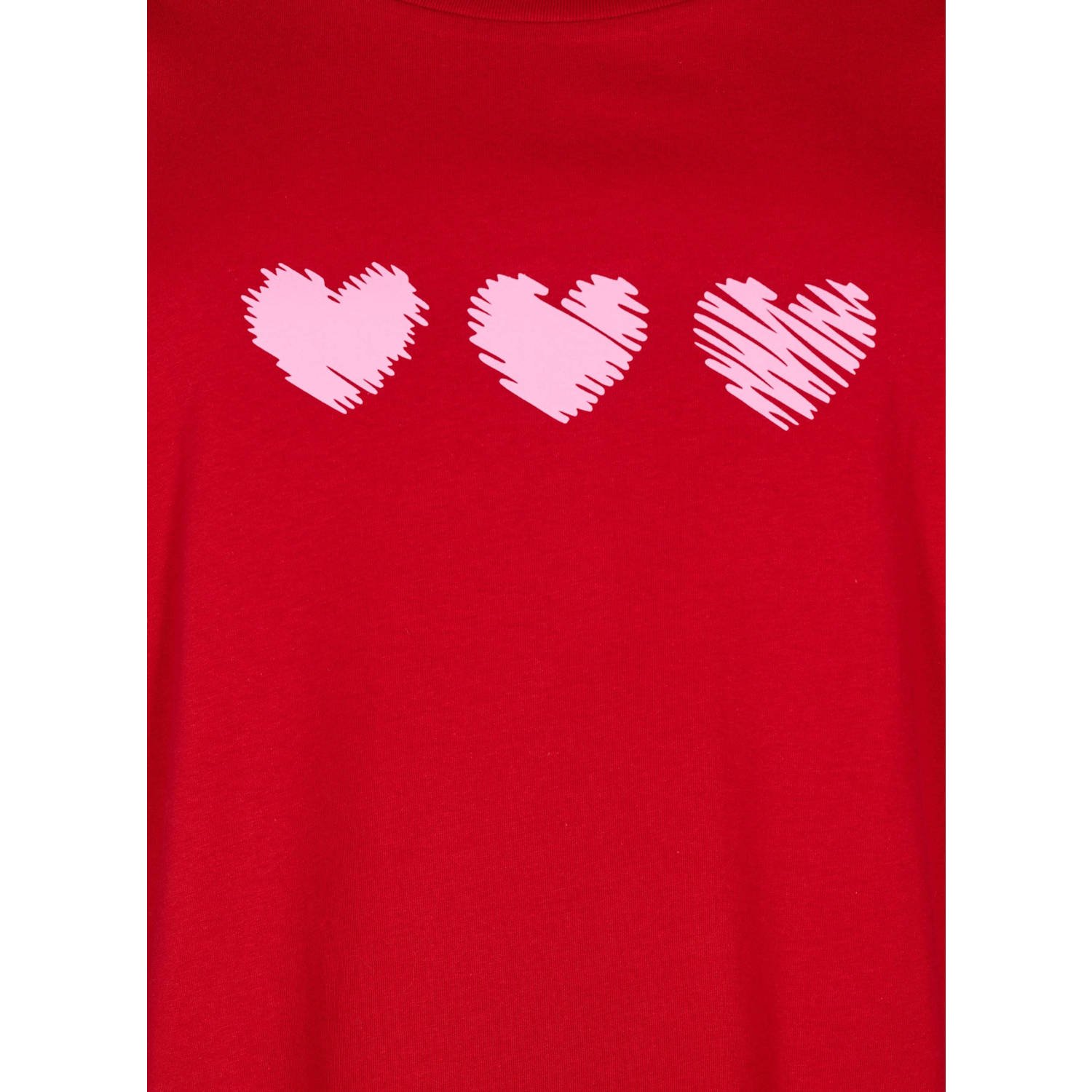 Zizzi T-shirt rood