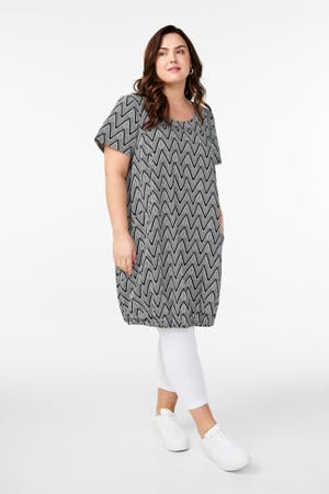 t-shirtjurk korte jurk grijs