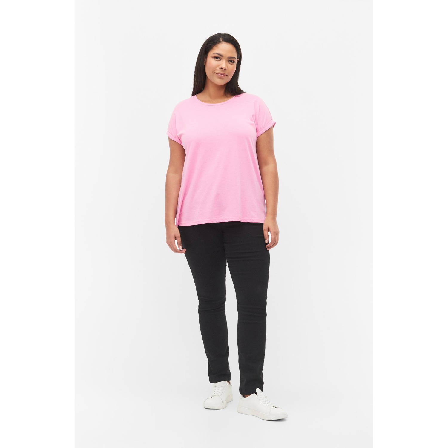 Zizzi T-shirt roze