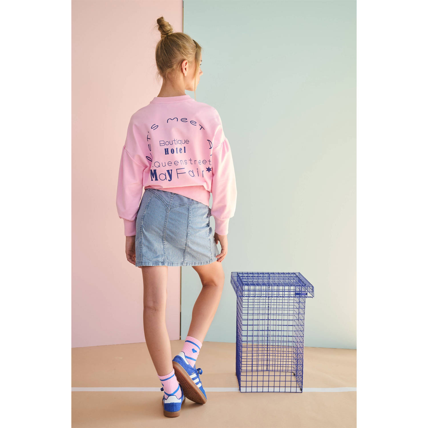 NoBell sokken roze blauw