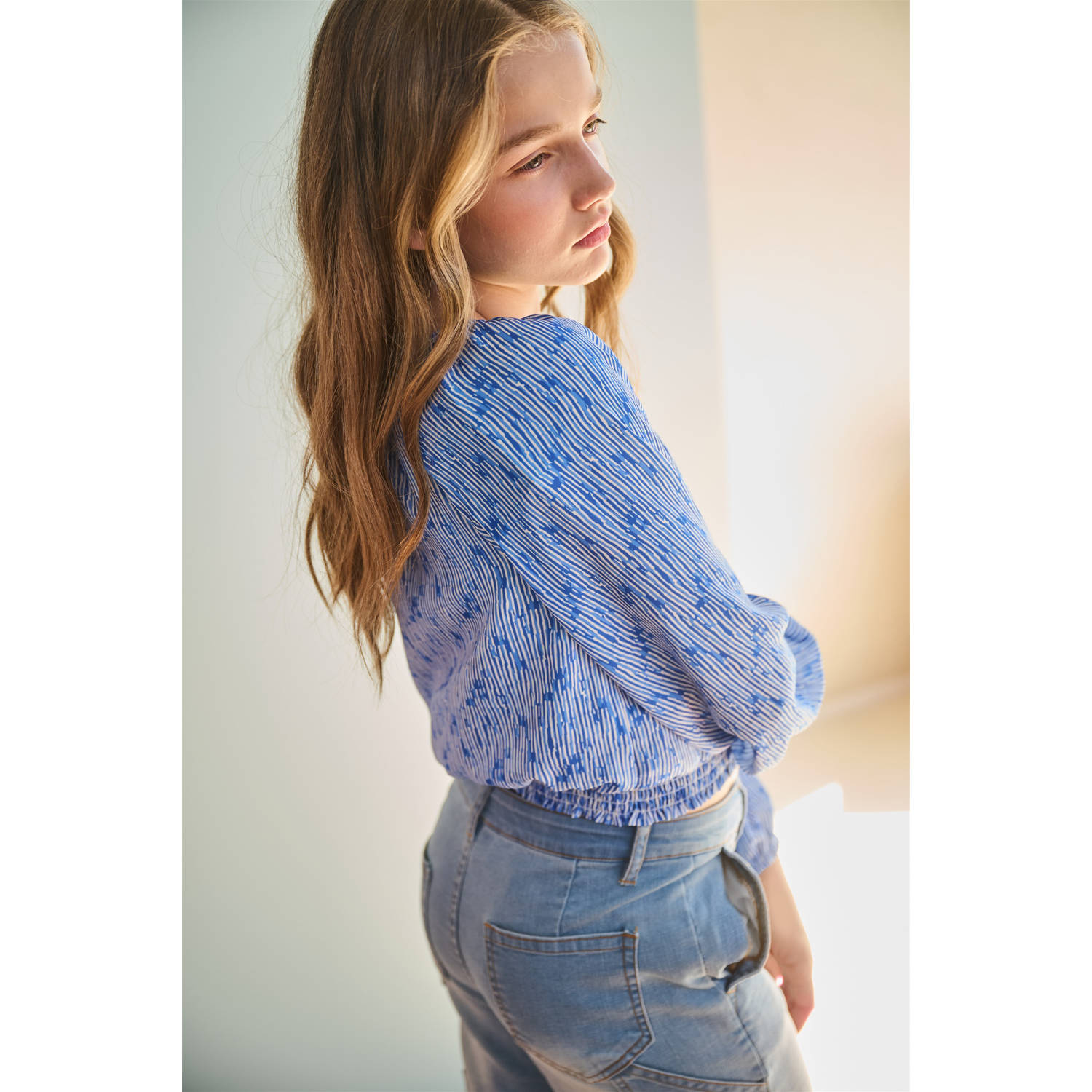 NoBell cropped top blauw