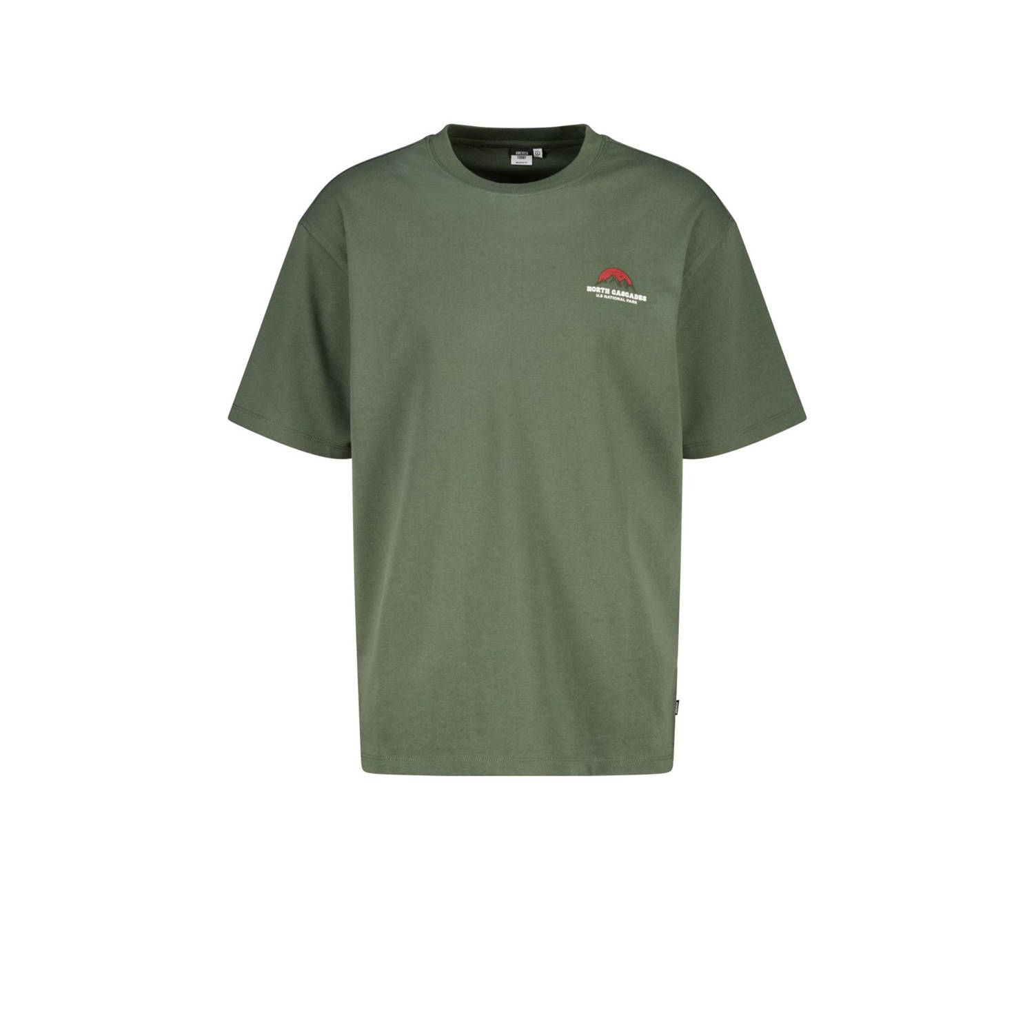 America Today t-shirt groen