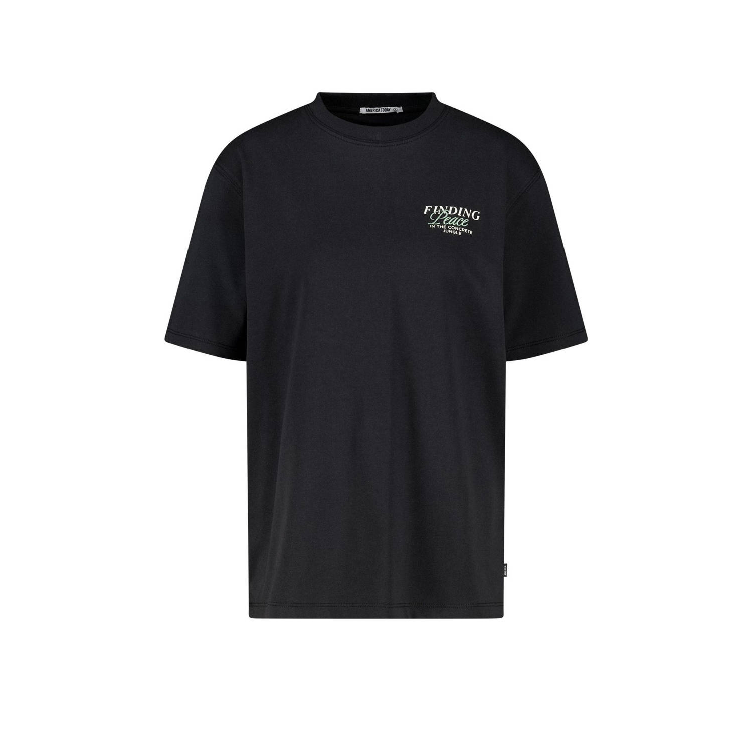 America Today t-shirt zwart