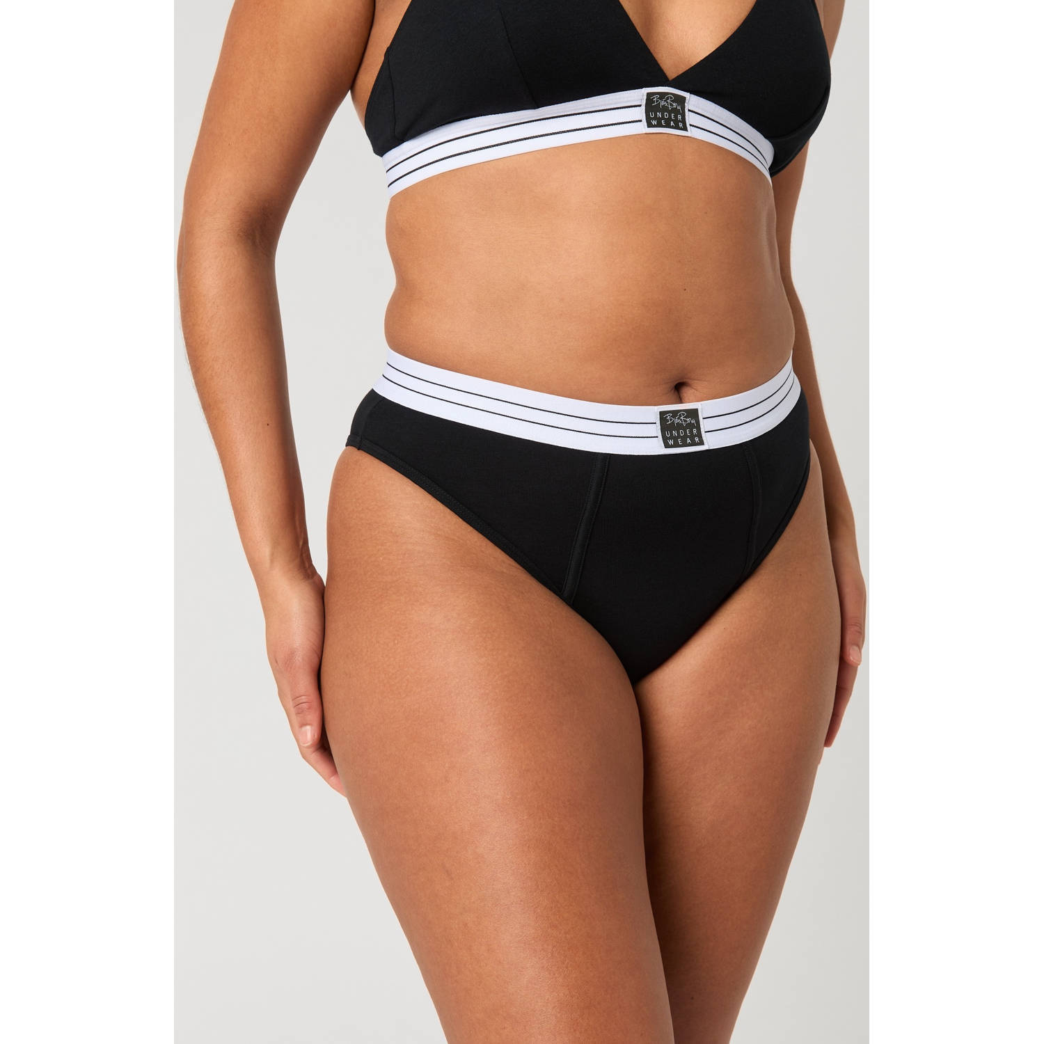 Björn Borg high waist slip (set van 2) zwart