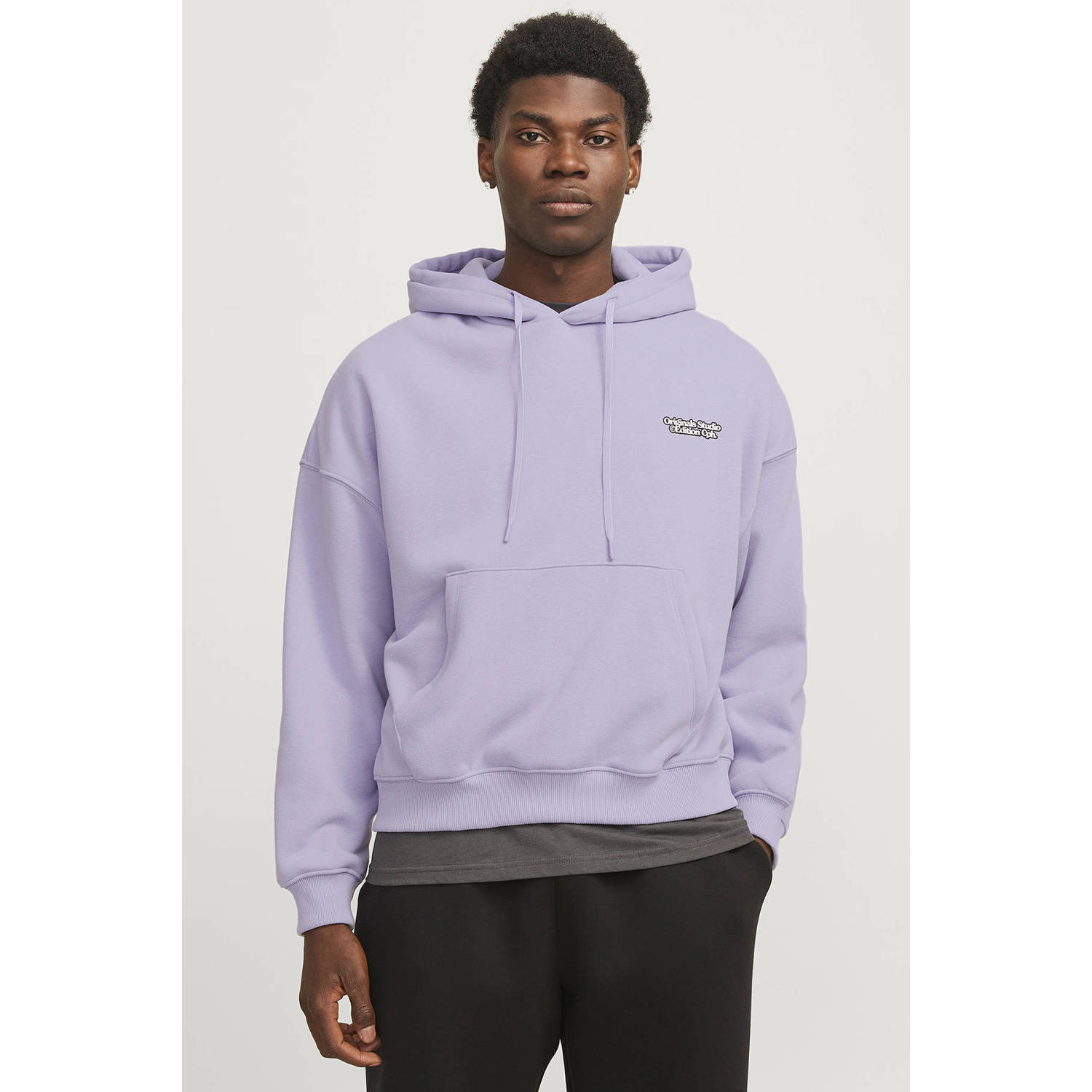 JACK & JONES ORIGINALS hoodie paars