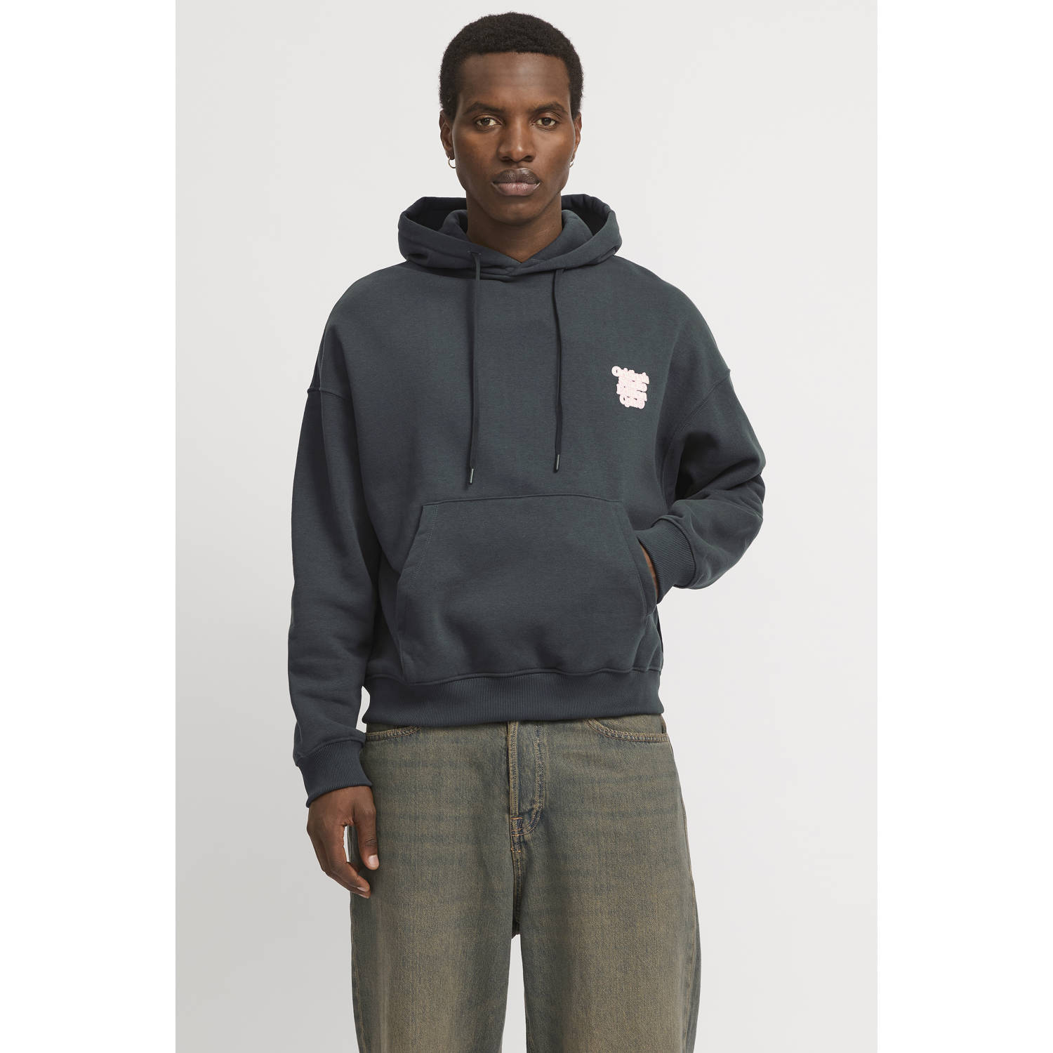JACK & JONES ORIGINALS hoodie grijs