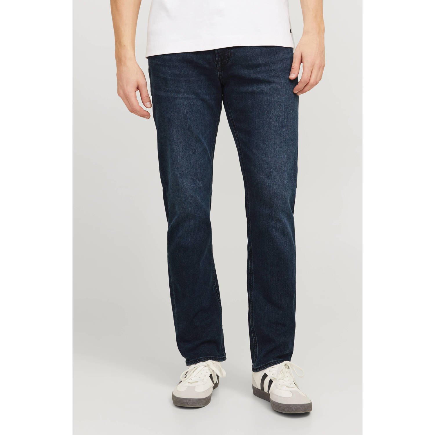 JACK & JONES JEANS INTELLIGENCE JJICLARK regular fit jeans dark blue denim