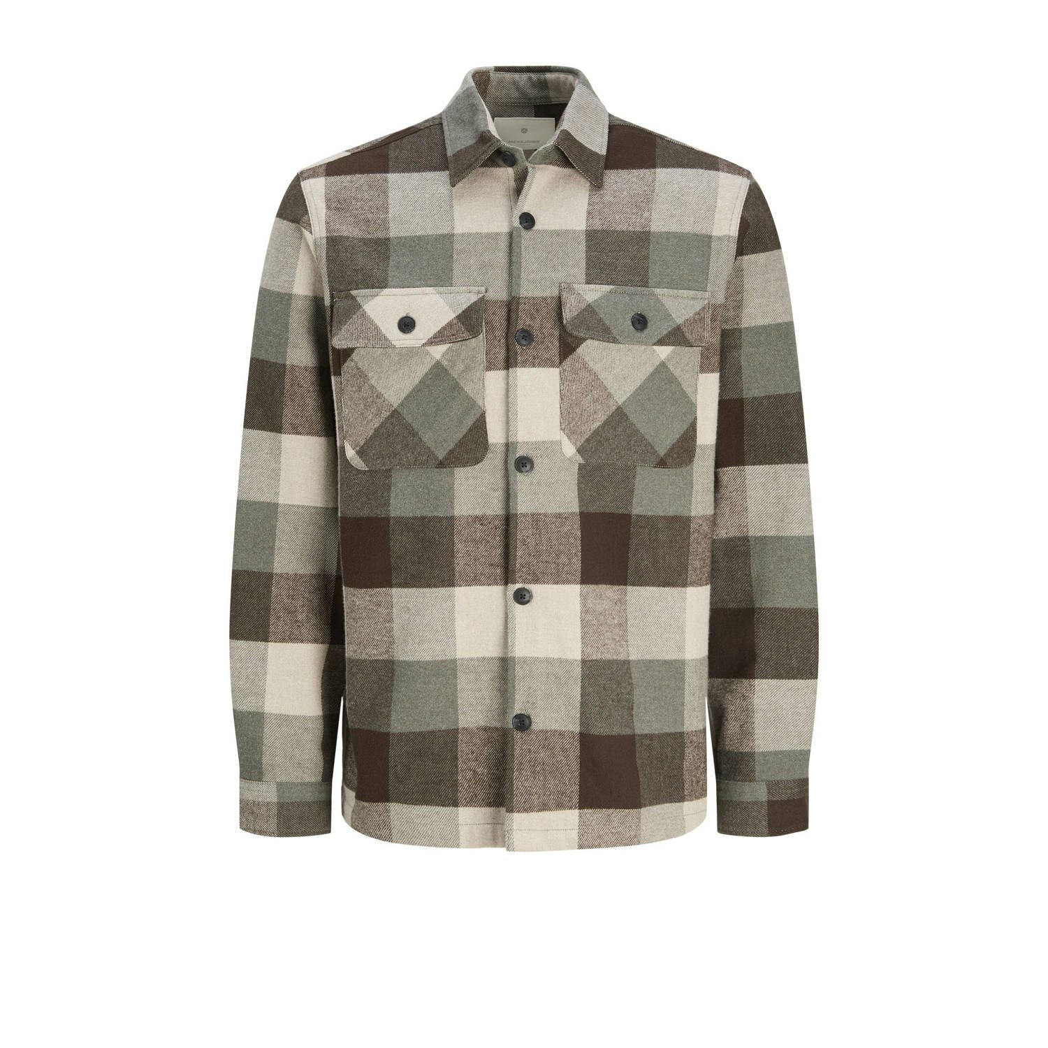 Jack & Jones Overhemd met lange mouwen JPRRAYMOND MELANGE CHECK LS OVERSHIRT SN