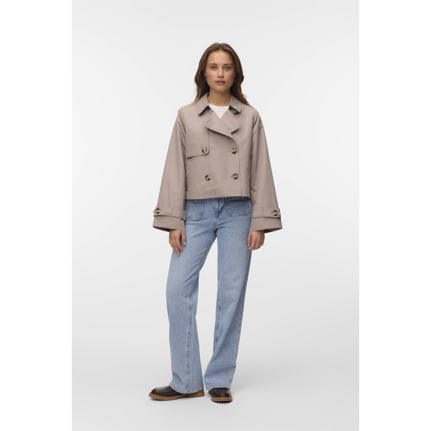 VERO MODA trenchcoat taupe