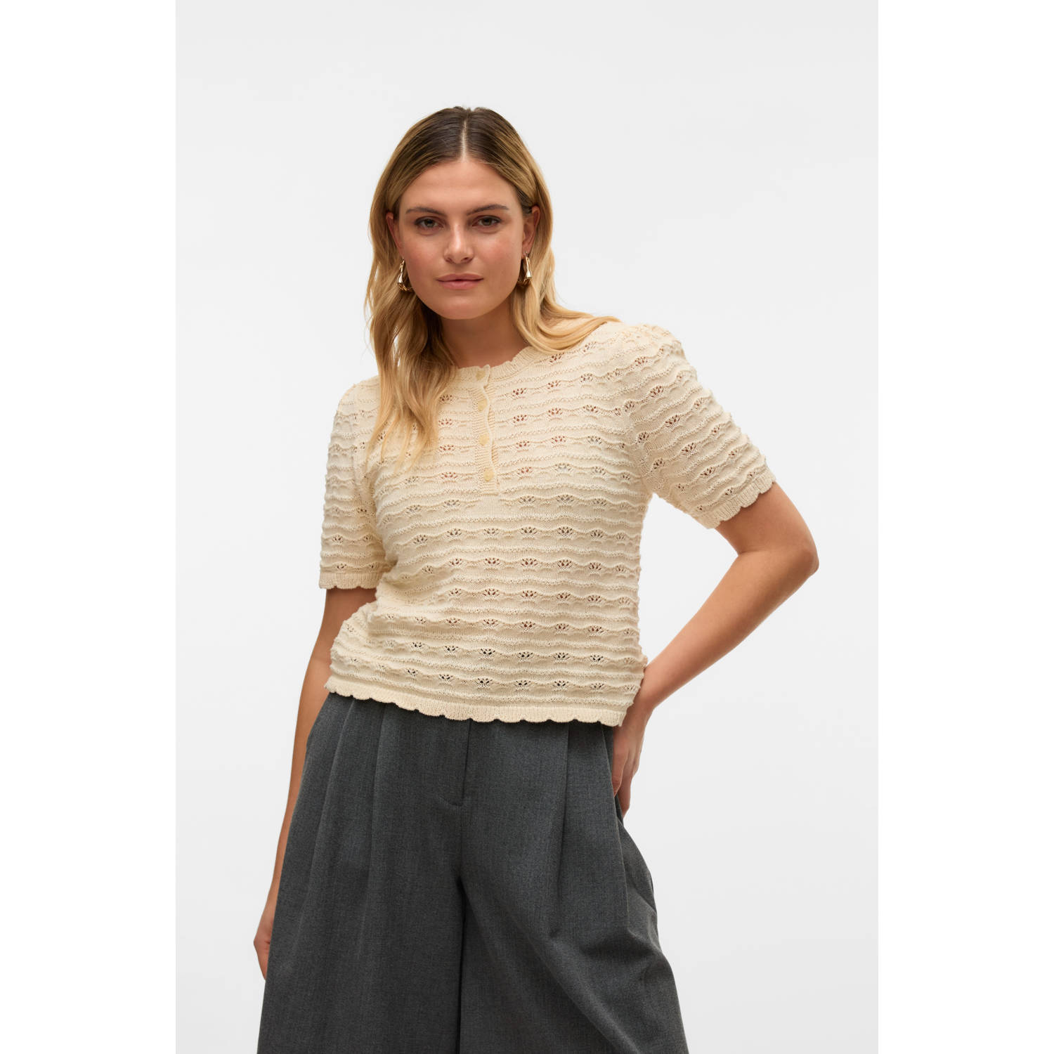 VERO MODA top ecru