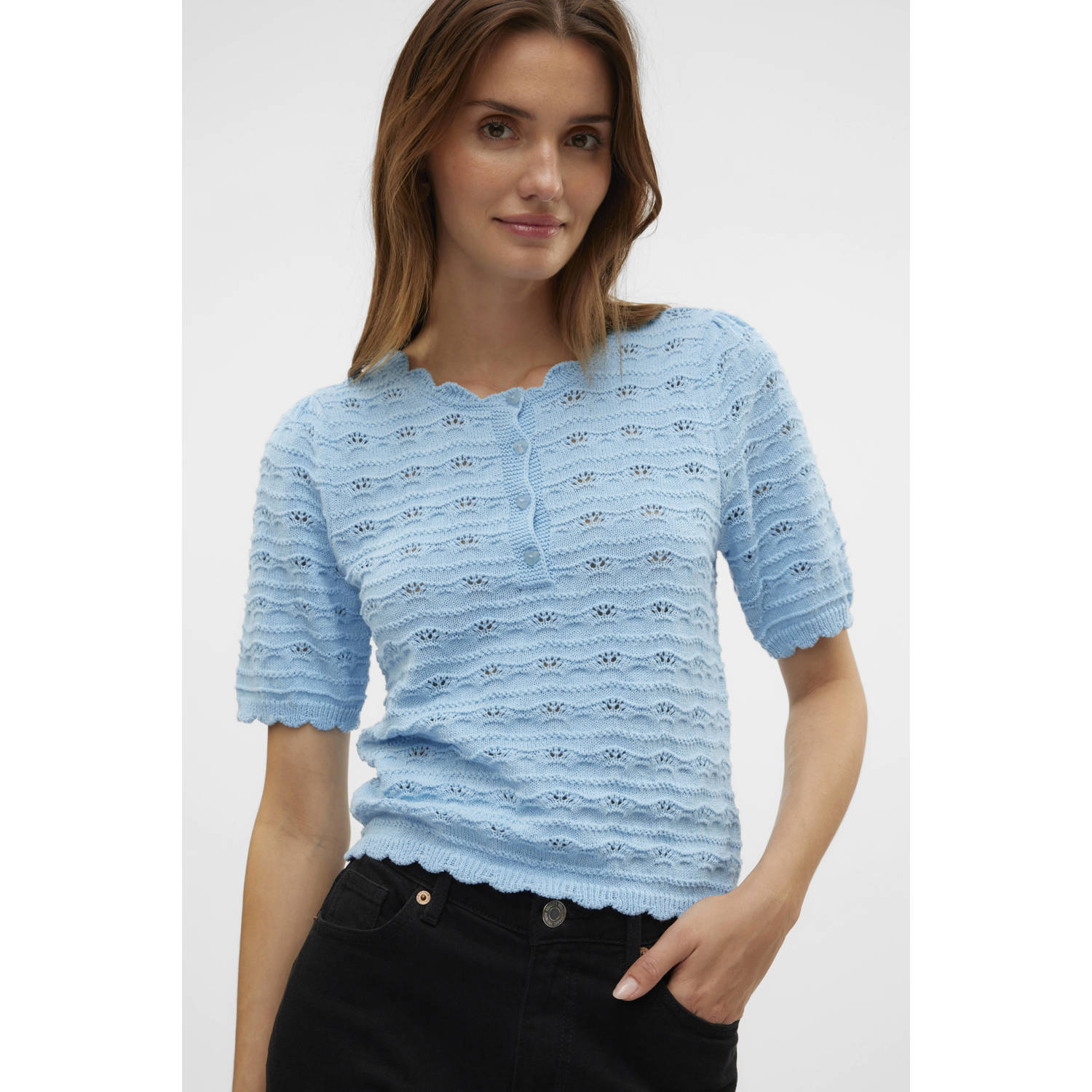VERO MODA top lichtblauw
