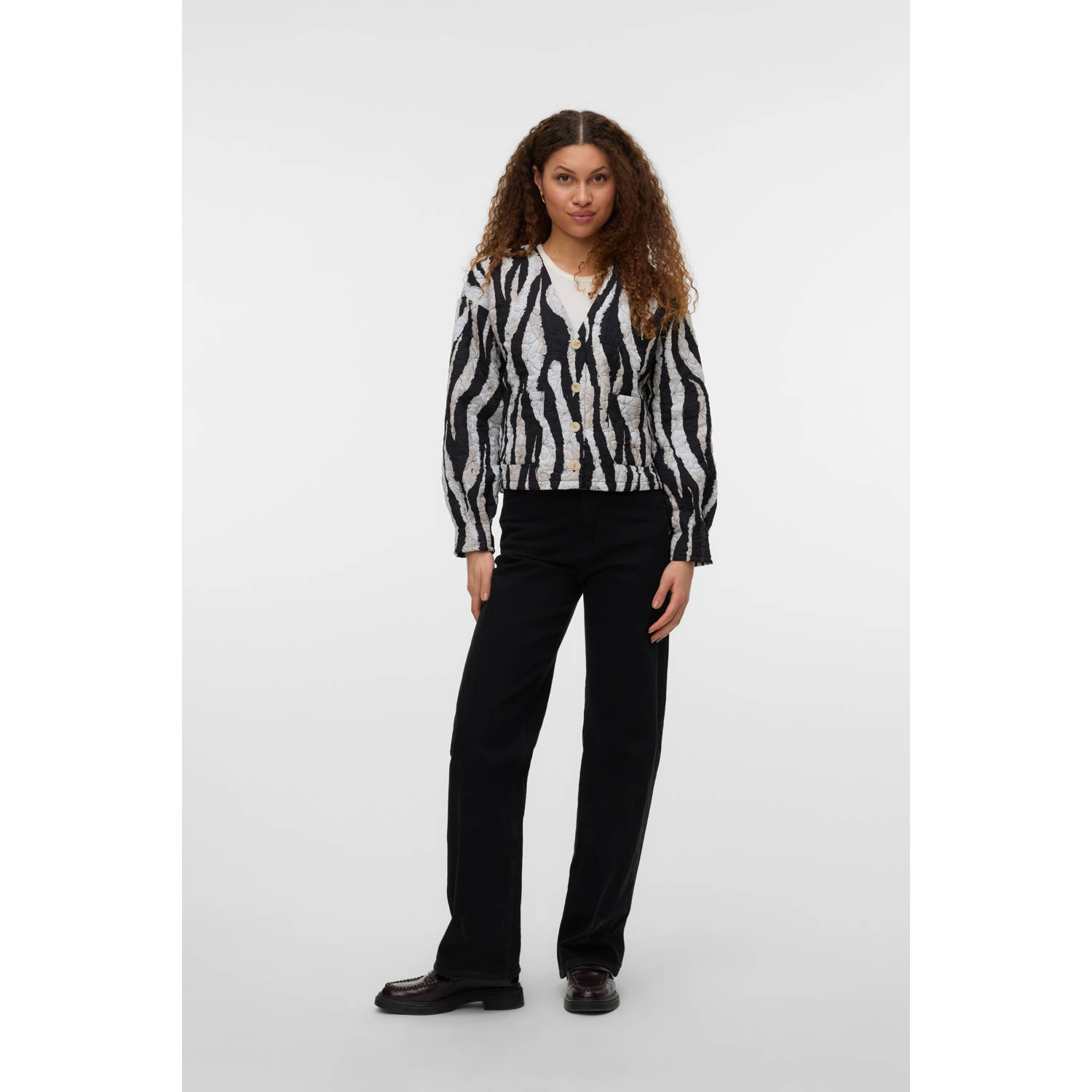VERO MODA jasje quilted zwart