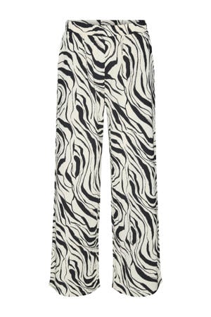 loose high waist broek beige