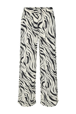 loose high waist broek beige