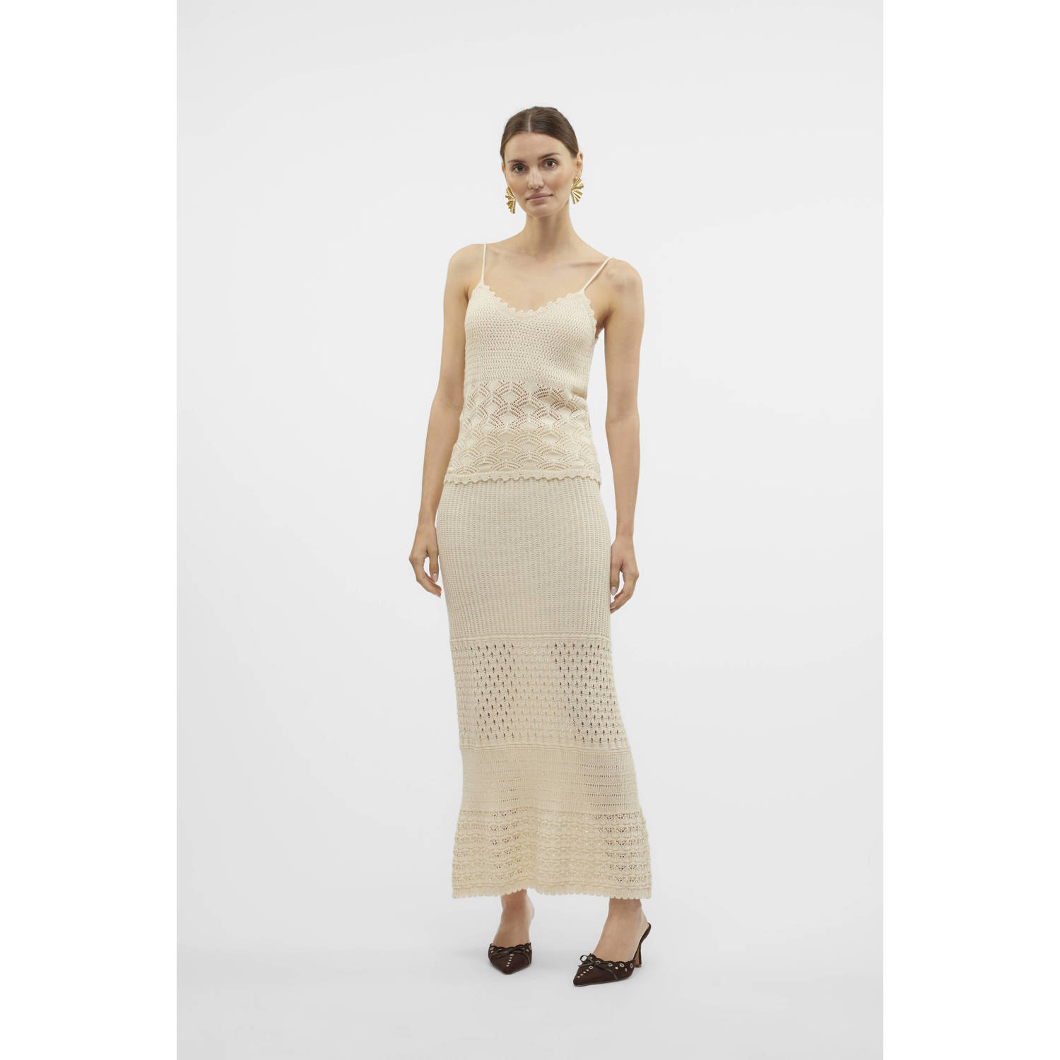 VERO MODA spaghettitop ecru