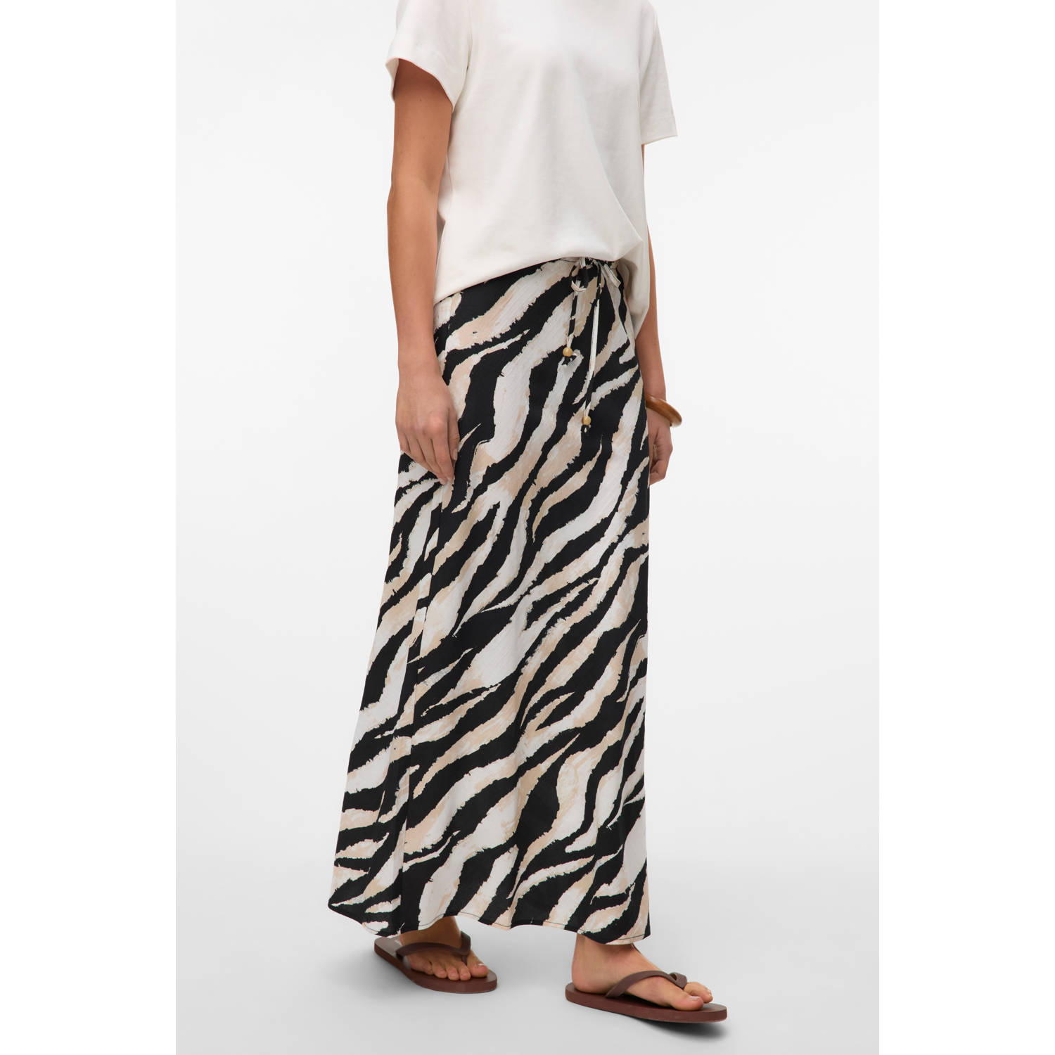 VERO MODA midi rok zwart
