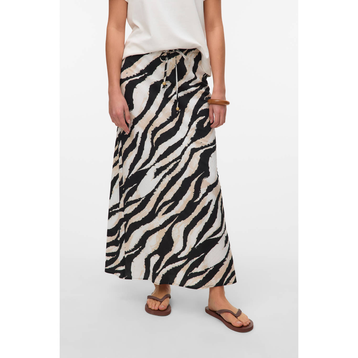 VERO MODA midi rok zwart