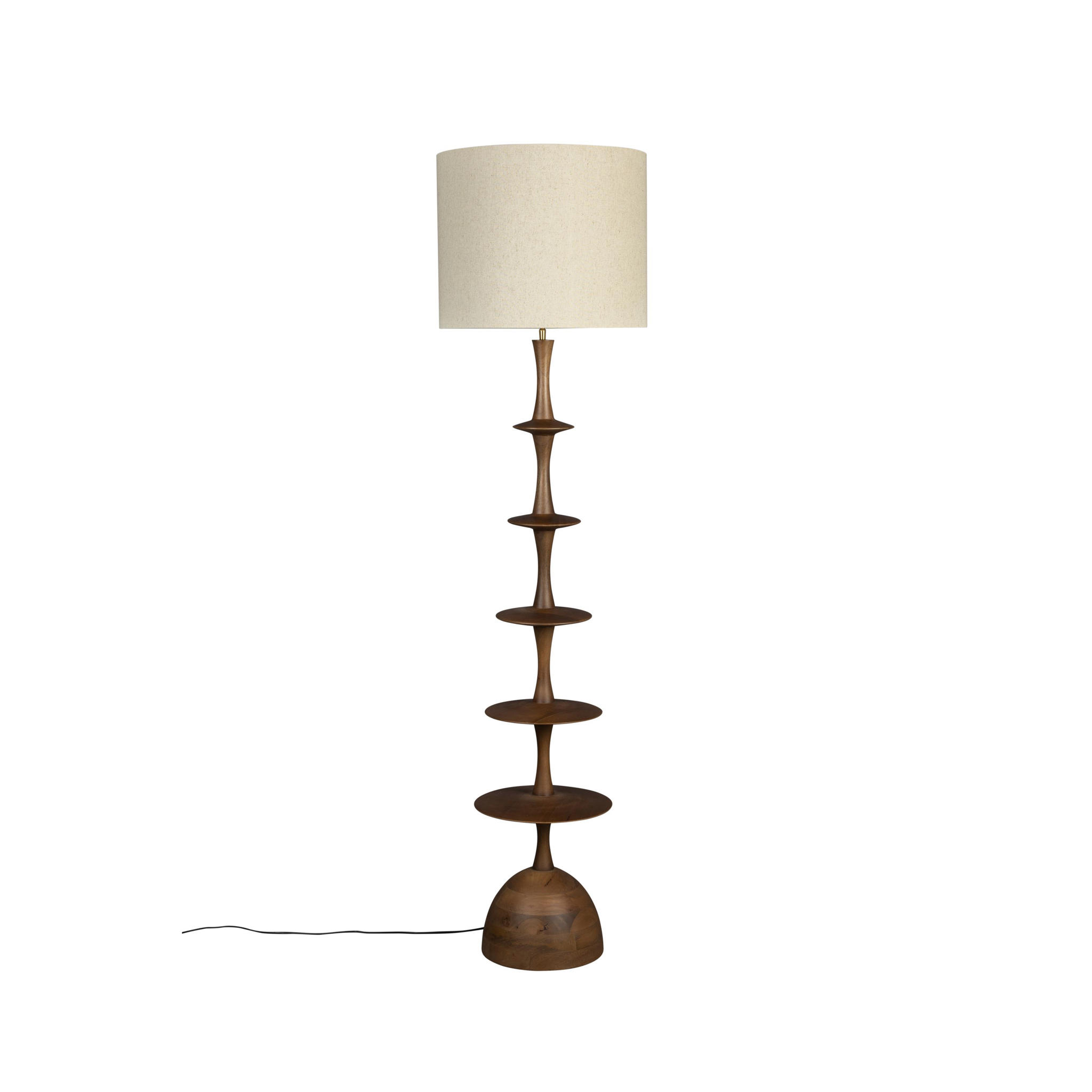 Dutchbone Cath vloerlamp Hout Bruin | wehkamp