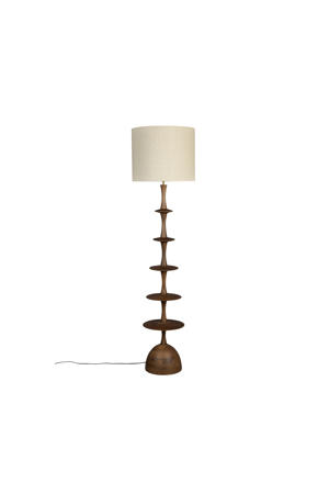 Cath vloerlamp Hout Bruin 