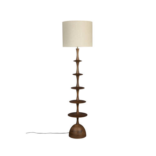 Dutchbone Cath vloerlamp Hout Bruin afbeelding