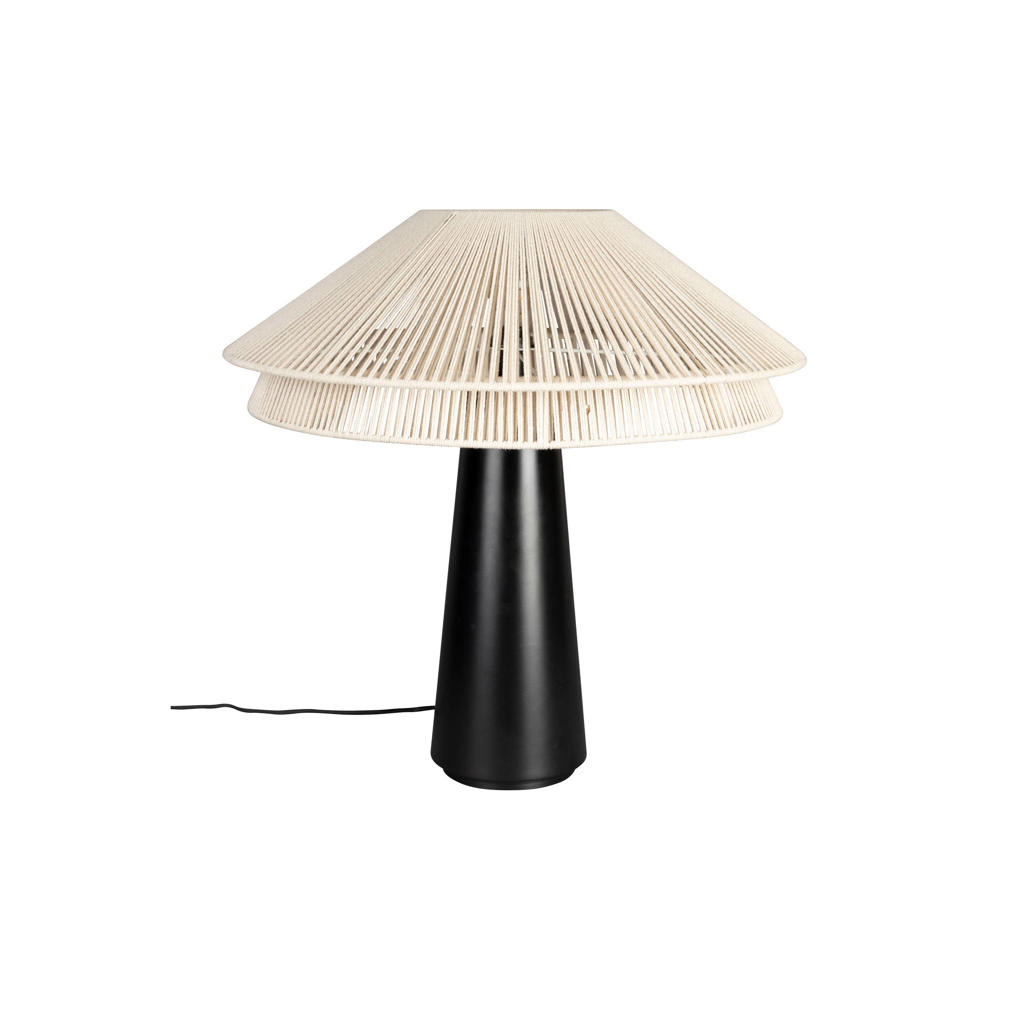 Dutchbone Elon tafellamp Beige/ Zwart