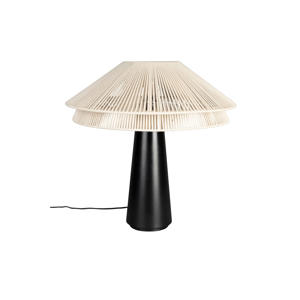 Elon tafellamp Beige/ Zwart