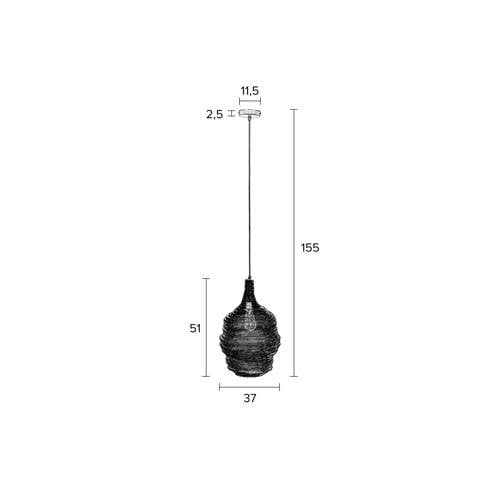 Housecraft Living Lena Hanglamp M Goud afbeelding