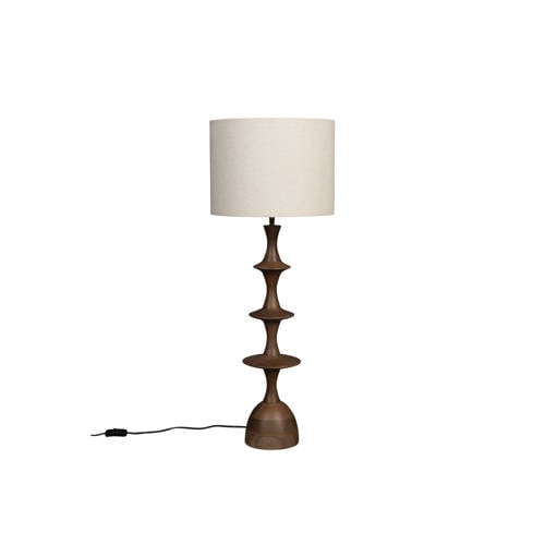 Dutchbone Cath tafellamp Hout Bruin afbeelding