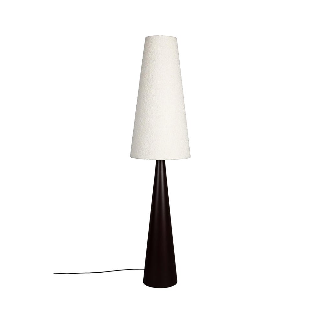 Dutchbone Miki vloerlamp/ staande lamp Bouclè Hout