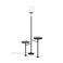 Zuiver Orion vloerlamp/ staande lamp met bijzettafel - Zwart