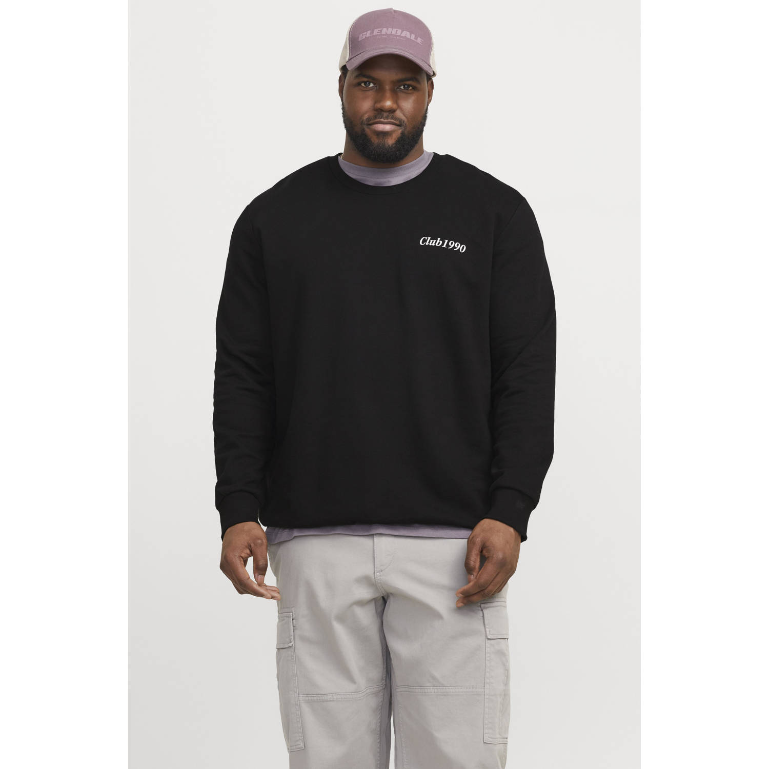 JACK & JONES PLUS SIZE sweater zwart