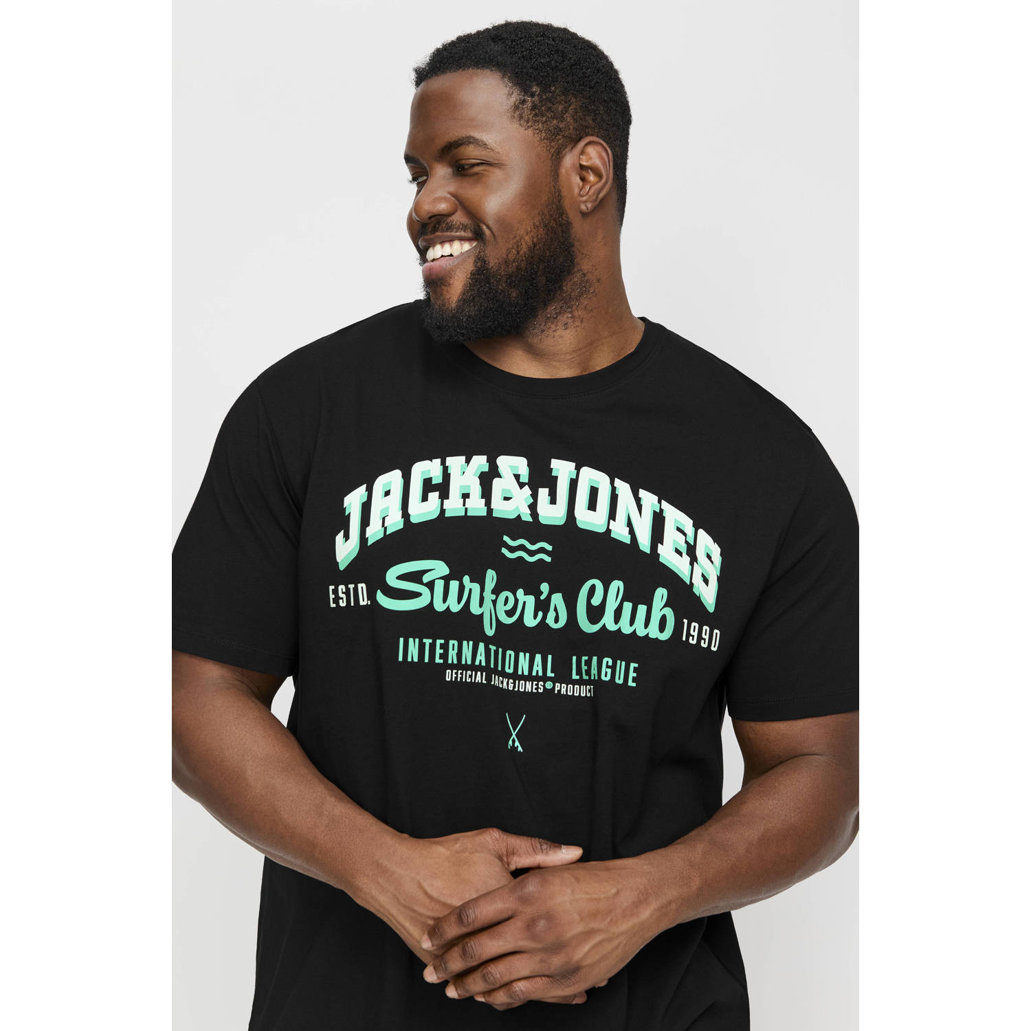 Jack & Jones PlusSize T-shirt JJELOGO TEE SS O-NECK 2 COL AW24 S PLS