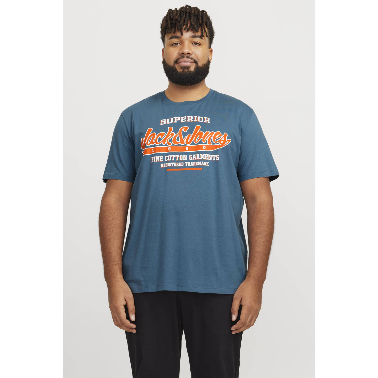 Jack & Jones PlusSize T-shirt JJELOGO TEE SS O-NECK 2 COL AW24 S PLS