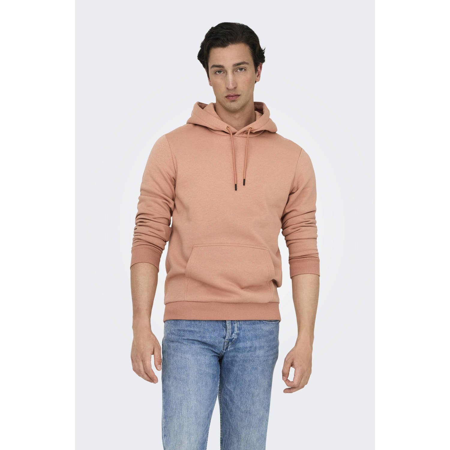 ONLY & SONS hoodie zalm