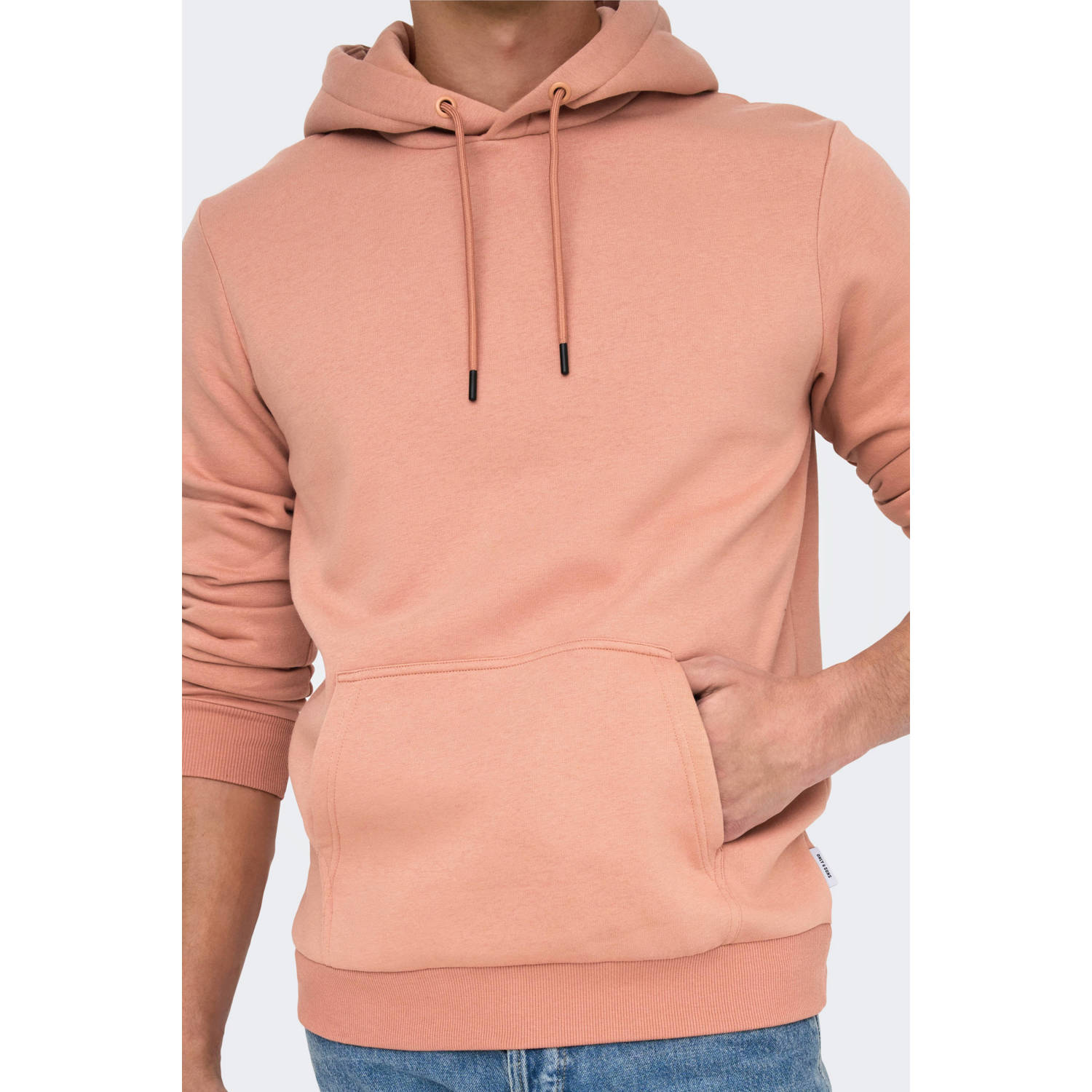 ONLY & SONS hoodie zalm